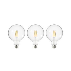 LED izzó izzószál átlátszó E27 G125 3