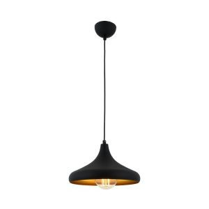Lógó lámpa AV-4106-M8-BSY-29 fekete/arany Ø 29 cm