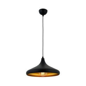 Lógó lámpa AV-4106-M8-BSY-36 fekete/arany Ø 36 cm