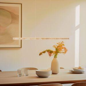 Quitani Zino LED függőlámpa arany pala 114 cm