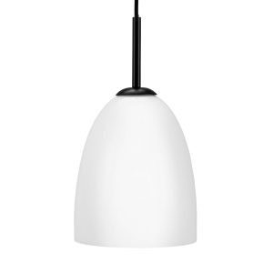 Dyberg Larsen Jazz függesztéklámpa opál/fekete 18 cm