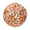 david trubridge Floral függőlámpa Ø 40cm bambusz-piros