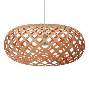 david trubridge Kina függőlámpa Ø 80cm bambusz-vörös