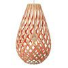 david trubridge Koura függőlámpa 50 cm bambusz-piros