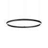 Ideal Lux LED-es függesztett lámpa Oracle Slim Ø 90 cm fekete 3000 K