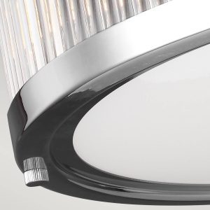 LED mennyezeti lámpa Paulson IP44 króm Ø 38