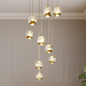 Lucande LED-es függőlámpa Hayley