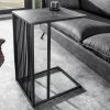 ARCHITECTURE fekete márvány mintázatú dohányzóasztal 60cm