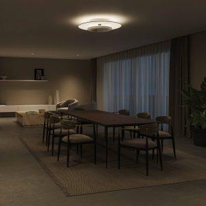 Garnet LED mennyezeti lámpa SceneSwitch 40cm fekete