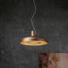 ICONE Duetto LED-es függőlámpa 927 Ø55cm bronz/arany