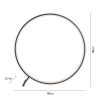 LED állólámpa Hula CCT távirányítóval Ø 100cm