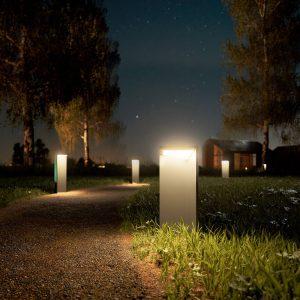 LED-es újratölthető napelemes lámpa Nusolar antracit