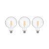 LED izzó izzószál átlátszó E27 G125 3