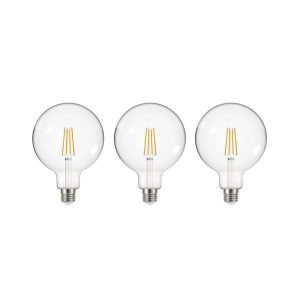 LED izzó izzószál átlátszó E27 G125 3