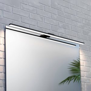 LED tükörvilágítás Triga IP44 fekete 80cm