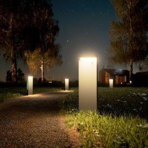 LED újratölthető napelemes lámpa Nusolar antracit