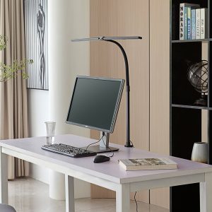 Lindby Nilay Homeoffice LED csíptetős lámpa dimm