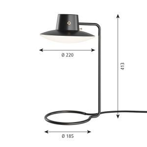 Louis Poulsen AJ Oxford árnyékoló fekete /opál 41 cm