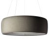 Luceplan Silenzio LED függőfény szürke Ø 150cm