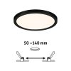 Paulmann Areo LED panel kerek fekete 3000K Ø17.5cm
