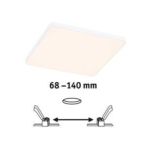 Paulmann Veluna Edge LED LED süllyesztett IP44 3000K 16x16cm 16x16cm