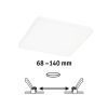 Paulmann Veluna Edge LED LED süllyesztett IP44 4000K 16x16cm 16x16cm