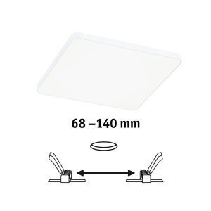 Paulmann Veluna Edge LED LED süllyesztett IP44 4000K 16x16cm 16x16cm