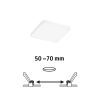 Paulmann Veluna Edge LED süllyesztett IP44 4000K 9x9cm 9x9cm
