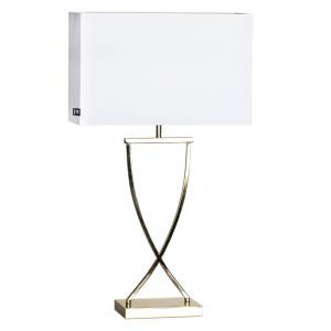 Rydéns Omega asztali lámpa sárgaréz/fehér magasság 69cm