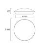 Sylvania Start Surface LED mennyezeti lámpa dimm Ø 36cm