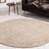 WOOL bézs gyapjú szőnyeg 150cm