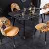 BOUTIQUE sárga bársony étkezőszék