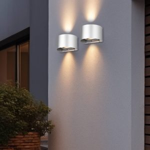 LED-es újratölthető kültéri fali lámpa Talent