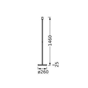LEDVANDE állólámpa Decor Stick E27