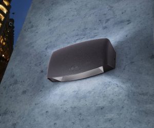 Kültéri fali lámpa Abram fekete/tiszta