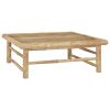 Bambusz kerti asztal 65 x 65 x 30 cm