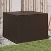 Barna polyrattan kerti tárolóláda 291 l