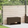 Barna polyrattan kültéri párna doboz 100x55x55