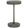Szürke polyrattan kerti asztal 60