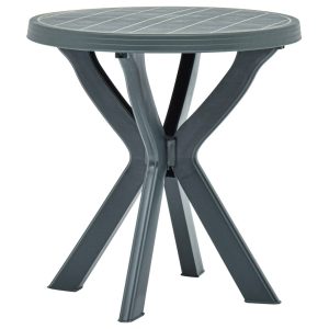 Zöld műanyag bisztróasztal ø70 cm
