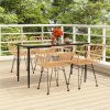 5 részes polyrattan kerti étkezőgarnitúra