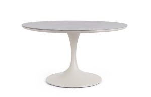 ARNOLD bézs szinterezett kő étkezőasztal 120cm