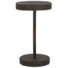 Barna polyrattan kerti asztal 60