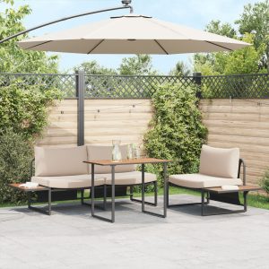 Kertasztal barna 100x55x70 cm dpc és acél