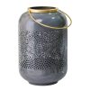 CANDLELIGHT szürke-arany lámpás 30cm