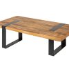 IRON CRAFT mangófa dohányzóasztal 100cm