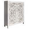 MARRAKECH fehér mangófa tálalószekrény 140cm