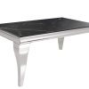 MODERN BAROKK króm kő dohányzóasztal 100cm