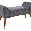 SCARLETT bouclé antracit ülőpad 90cm