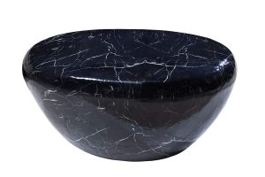 STONE fekete márvány hatású kávézóasztal